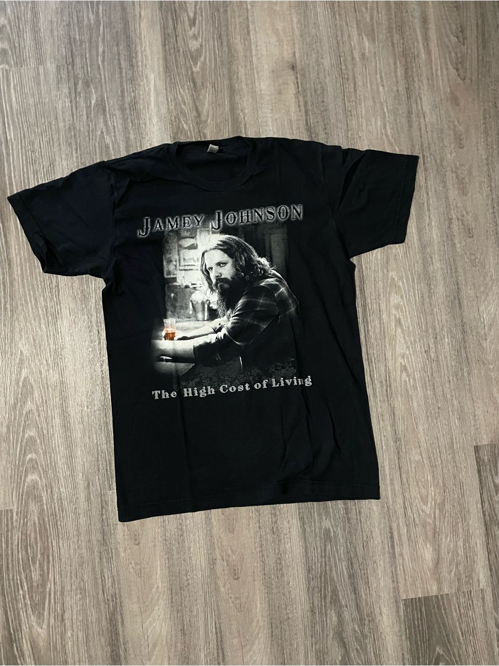 H&M Black Jamey Johnson Graphic Tee